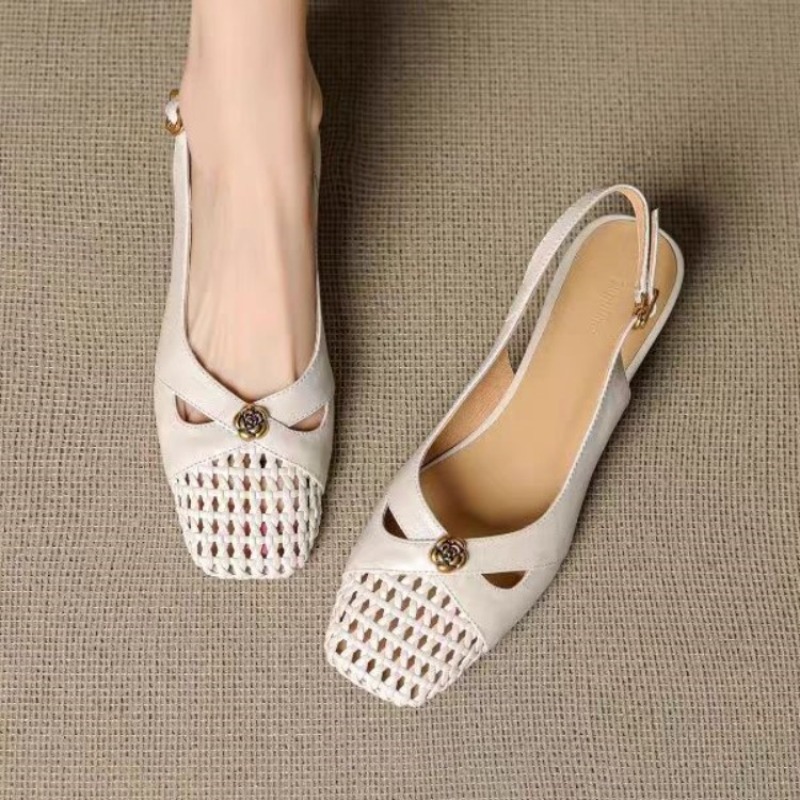 Kadın Fransız tarzı kapalı bur - Sandals incelemesi ve fiyatı