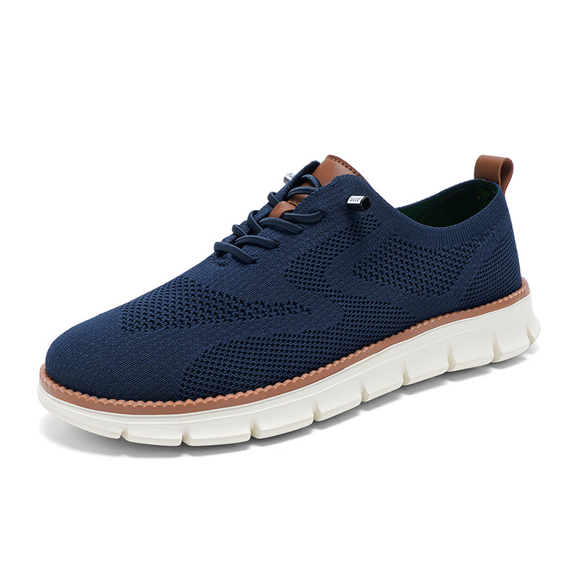 2026 Yeni Erkek Nefes Alabilen - Knit Fabric Lace Up Sneakers incelemesi ve fiyatı
