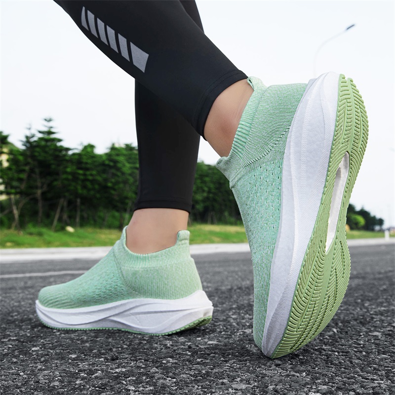 Unisex Çorap Üzerine Giyilebil - Knit Fabric Lace Up Sneakers incelemesi ve fiyatı